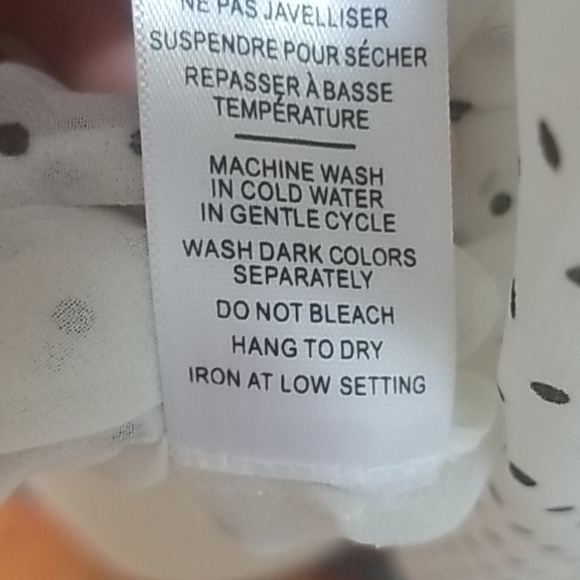 Jacob Brand White Button Down Polka Dot Blouse - Picture 10 of 11